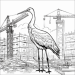 Innovative Crane at Work Coloring Pages 4
