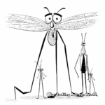 Insect Collection Daddy Long Legs Coloring Pages 3