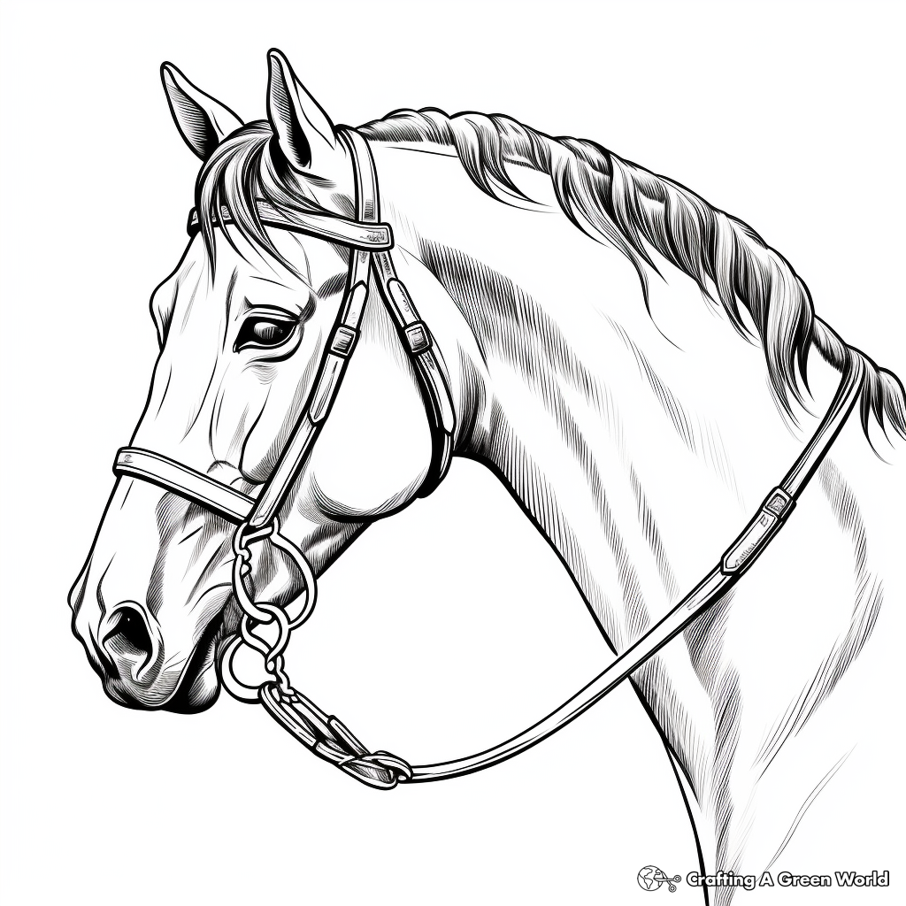 Horse Head Coloring Pages Horse Head Coloring Pages