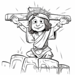 Inspiring Jesus on the Cross Coloring Pages 1