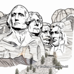 Inspiring Mount Rushmore Coloring Pages 3