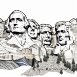 Inspiring Mount Rushmore Coloring Pages 4