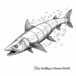 Intense Barracuda Coloring Pages 3