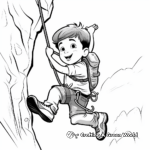 Intense Camping Rock Climbing Coloring Pages 3