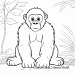 Intense Gorilla Coloring Pages 1