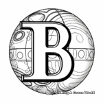 Interactive 'B' for Ball Coloring Pages 3