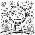 Interactive Connect-the-Dot Doodle Coloring Pages 1