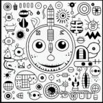 Interactive Connect-the-Dot Doodle Coloring Pages 3
