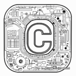 Interactive Connect-the-Dots Letter C Coloring Pages 3