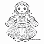 Interactive Gingerbread Dress-Up Coloring Pages 1