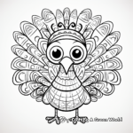 Interactive Happy Turkey With 'I’m Thankful For' Bubble Coloring Pages 3