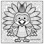 Interactive Happy Turkey With 'I’m Thankful For' Bubble Coloring Pages 4