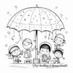 Interactive Mix and Match Umbrella Coloring Pages 1
