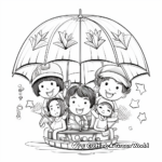 Interactive Mix and Match Umbrella Coloring Pages 2