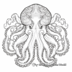 Intricate Abstract Octopus Coloring Pages for Adults 3