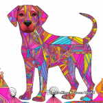Intricate Adult Chocolate Lab Dog Coloring Pages 3
