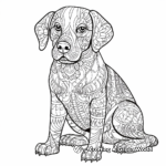 Intricate Adult Chocolate Lab Dog Coloring Pages 4