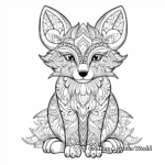 Intricate Adult Fox Coloring Pages 1