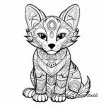 Intricate Adult Fox Coloring Pages 2