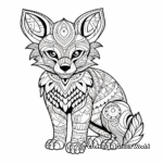 Intricate Adult Fox Coloring Pages 3