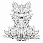 Intricate Adult Fox Coloring Pages 4