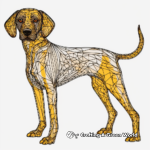 Intricate Adult German Shorthaired Pointer Coloring Pages 3