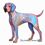 Intricate Adult German Shorthaired Pointer Coloring Pages 4