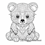 Intricate Adult Panda Coloring Pages 1