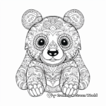 Intricate Adult Panda Coloring Pages 2