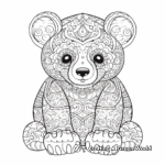 Intricate Adult Panda Coloring Pages 3