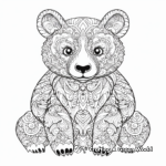 Intricate Adult Panda Coloring Pages 4
