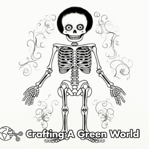 Skeleton Coloring Pages - Free &amp; Printable!