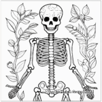 Intricate Anatomy Skeleton Coloring Pages 4