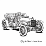 Intricate Antique Car Coloring Pages 1