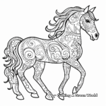 Intricate Appaloosa Horse Patterns Coloring Pages 1