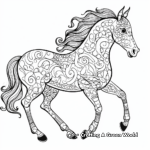 Intricate Appaloosa Horse Patterns Coloring Pages 2