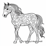 Intricate Appaloosa Horse Patterns Coloring Pages 3