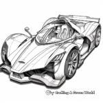 Intricate Aston Martin Valkyrie Coloring Pages 3
