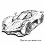 Intricate Aston Martin Valkyrie Coloring Pages 4
