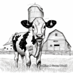 Intricate Barn And Silo Coloring Pages 3