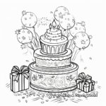 Intricate Birthday Present Coloring Pages for Adults 4