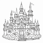 Intricate Castle Coloring Pages for Coloring Enthusiasts 1