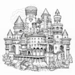 Intricate Castle Coloring Pages for Coloring Enthusiasts 2