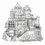 Intricate Castle Coloring Pages for Coloring Enthusiasts 3