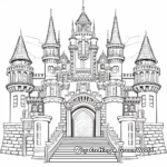 Intricate Castle Gates Coloring Pages 1
