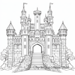 Intricate Castle Gates Coloring Pages 3