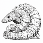 Intricate Chinese Pangolin Coloring Pages for Adults 3
