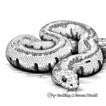 Intricate Common Boa Constrictor Coloring Pages 1