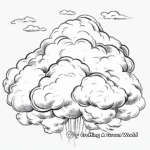 Intricate Cumulonimbus Cloud Coloring Pages for Adults 2
