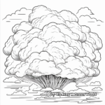 Intricate Cumulonimbus Cloud Coloring Pages for Adults 3